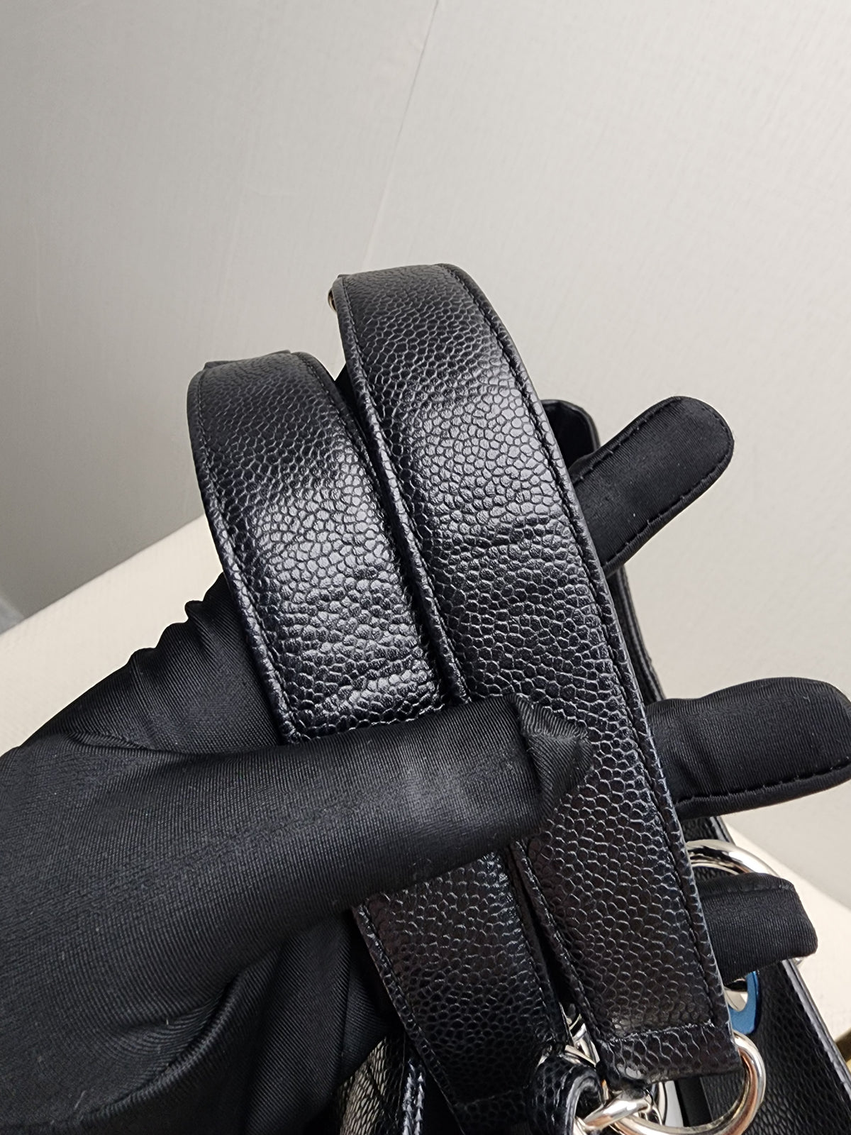 Chanel Black Caviar GST (SHW)