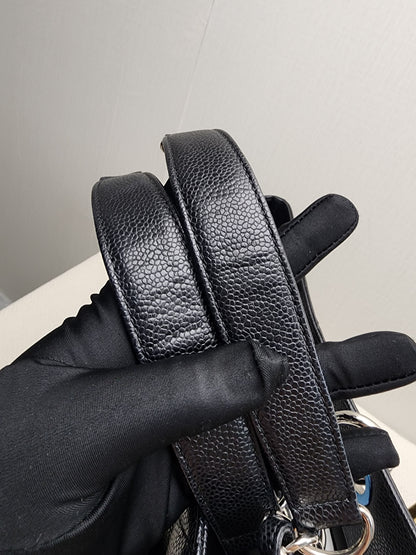 Chanel Black Caviar GST (SHW)