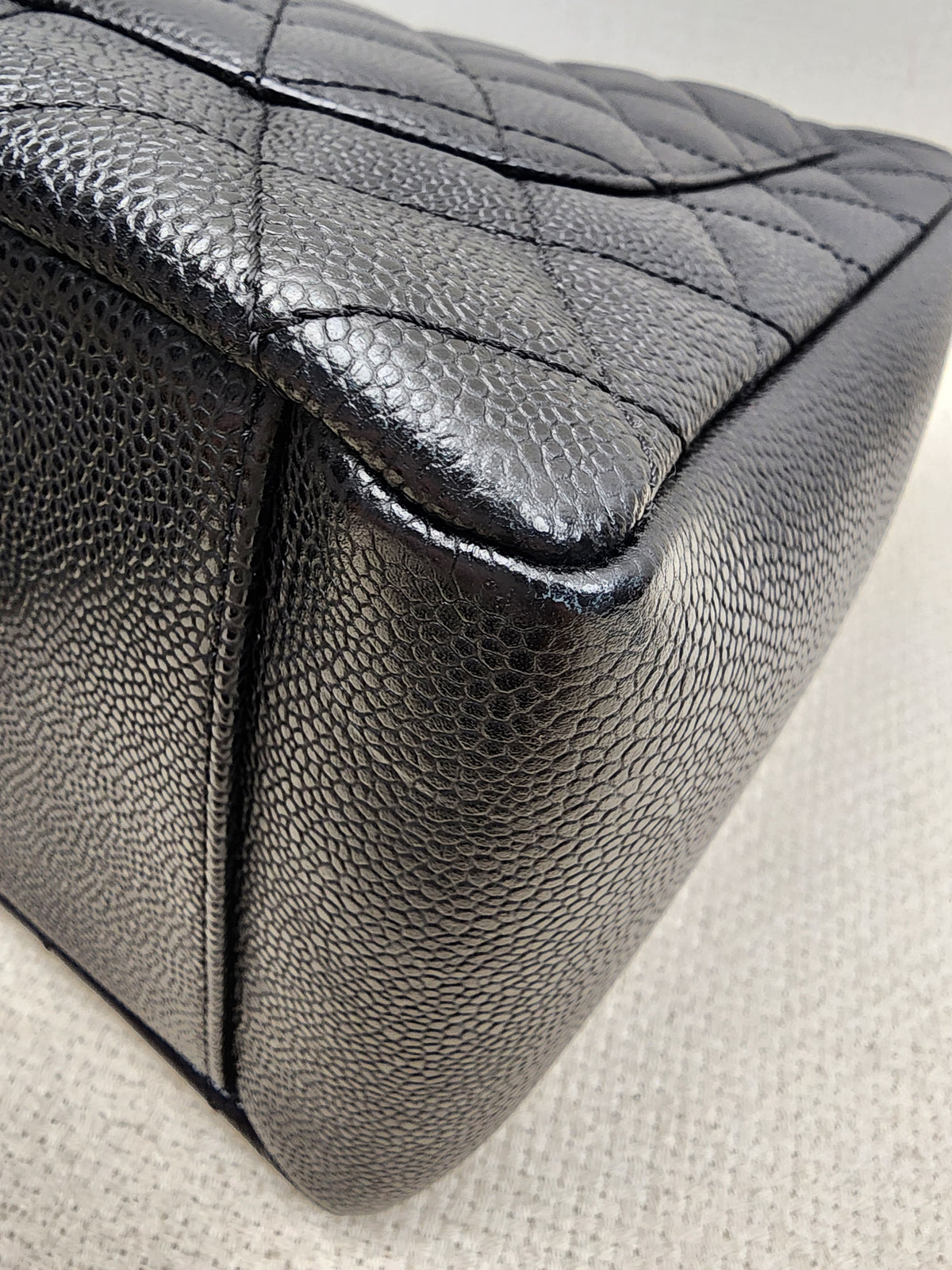 Chanel Black Caviar GST (SHW)