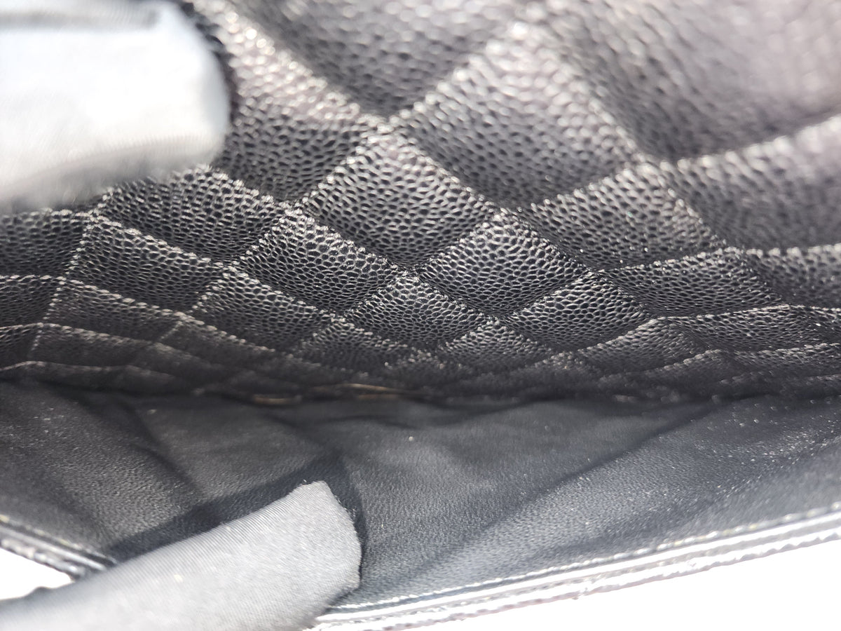 Chanel Black Caviar GST (SHW)