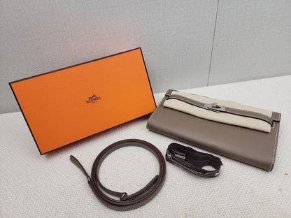 Hermes Etoupe Evercolor Kelly To Go (PHW)