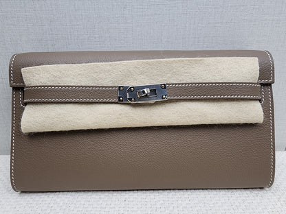 Hermes Etoupe Evercolor Kelly To Go (PHW)