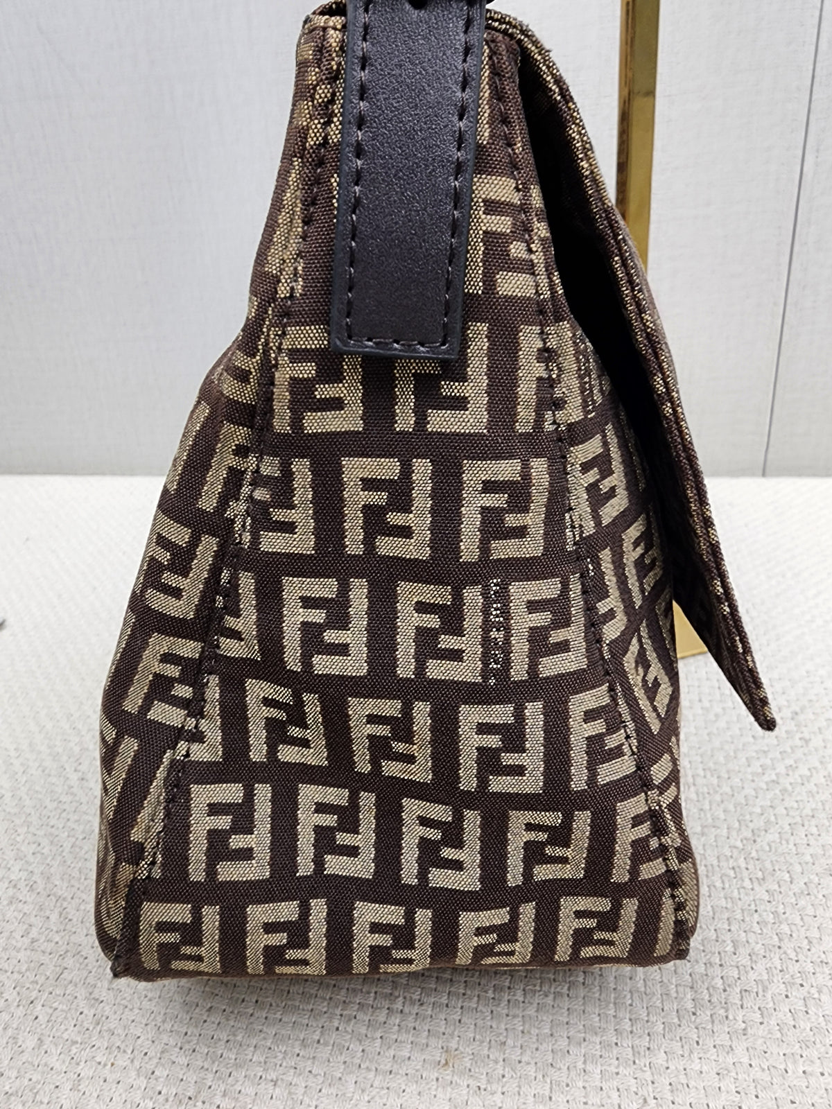 Fendi Brown Zucca Canvas Vintage Mama Baguette