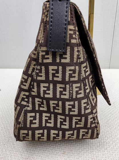 Fendi Brown Zucca Canvas Vintage Mama Baguette