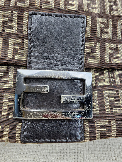 Fendi Brown Zucca Canvas Vintage Mama Baguette