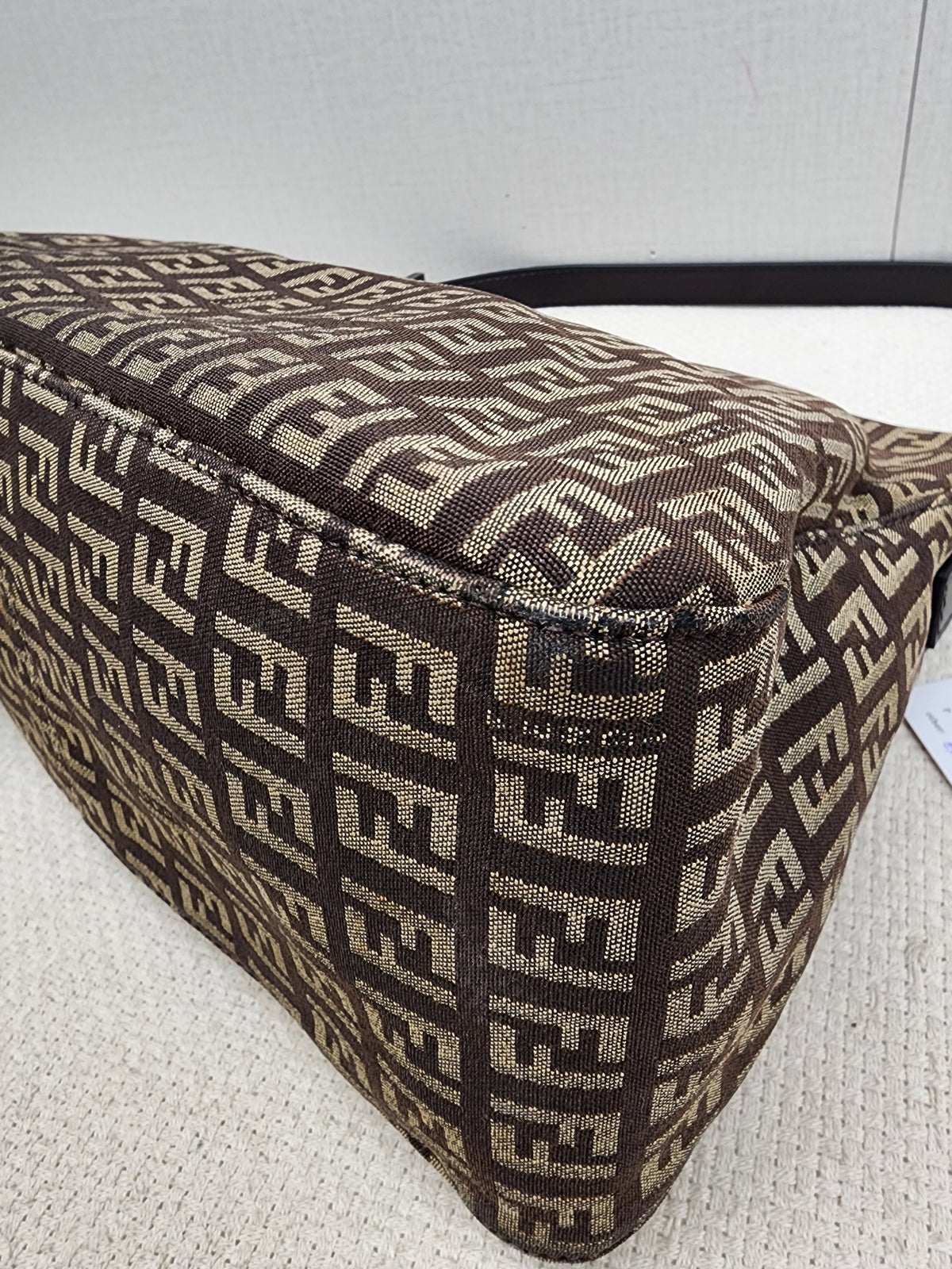 Fendi Brown Zucca Canvas Vintage Mama Baguette