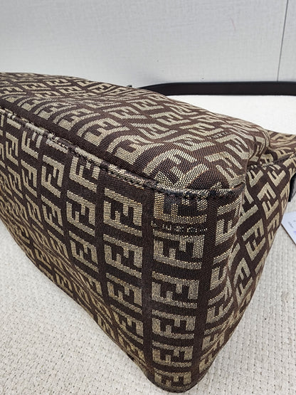 Fendi Brown Zucca Canvas Vintage Mama Baguette