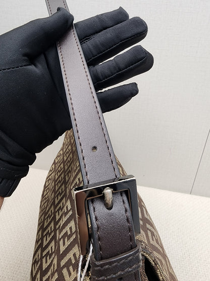Fendi Brown Zucca Canvas Vintage Mama Baguette
