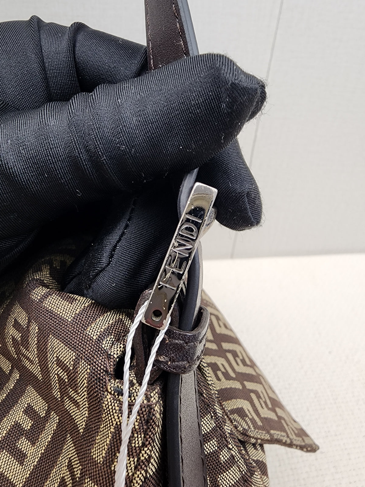 Fendi Brown Zucca Canvas Vintage Mama Baguette
