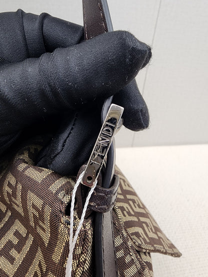 Fendi Brown Zucca Canvas Vintage Mama Baguette