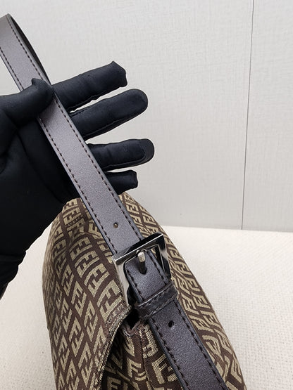Fendi Brown Zucca Canvas Vintage Mama Baguette