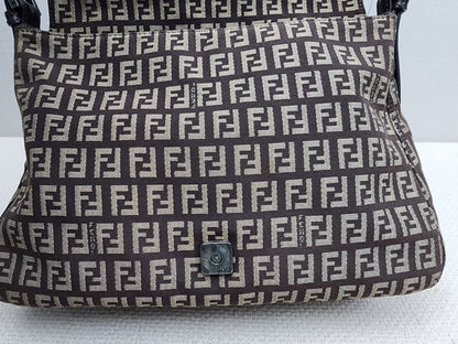 Fendi Brown Zucca Canvas Vintage Mama Baguette