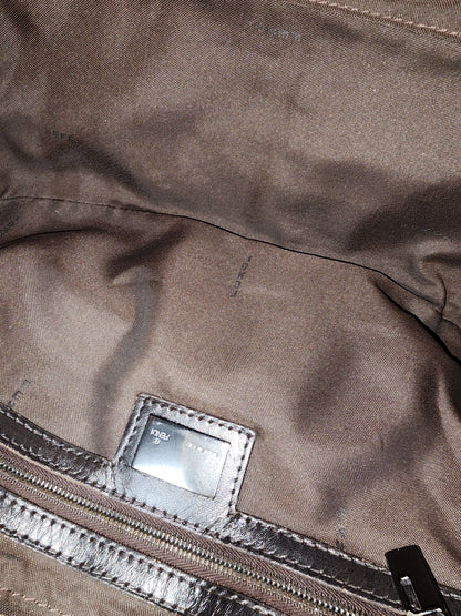 Fendi Brown Zucca Canvas Vintage Mama Baguette