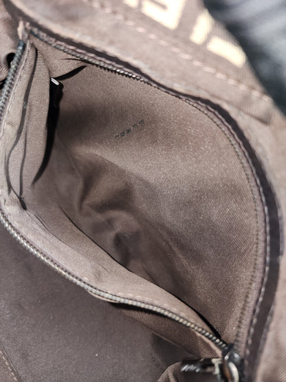 Fendi Brown Zucca Canvas Vintage Mama Baguette