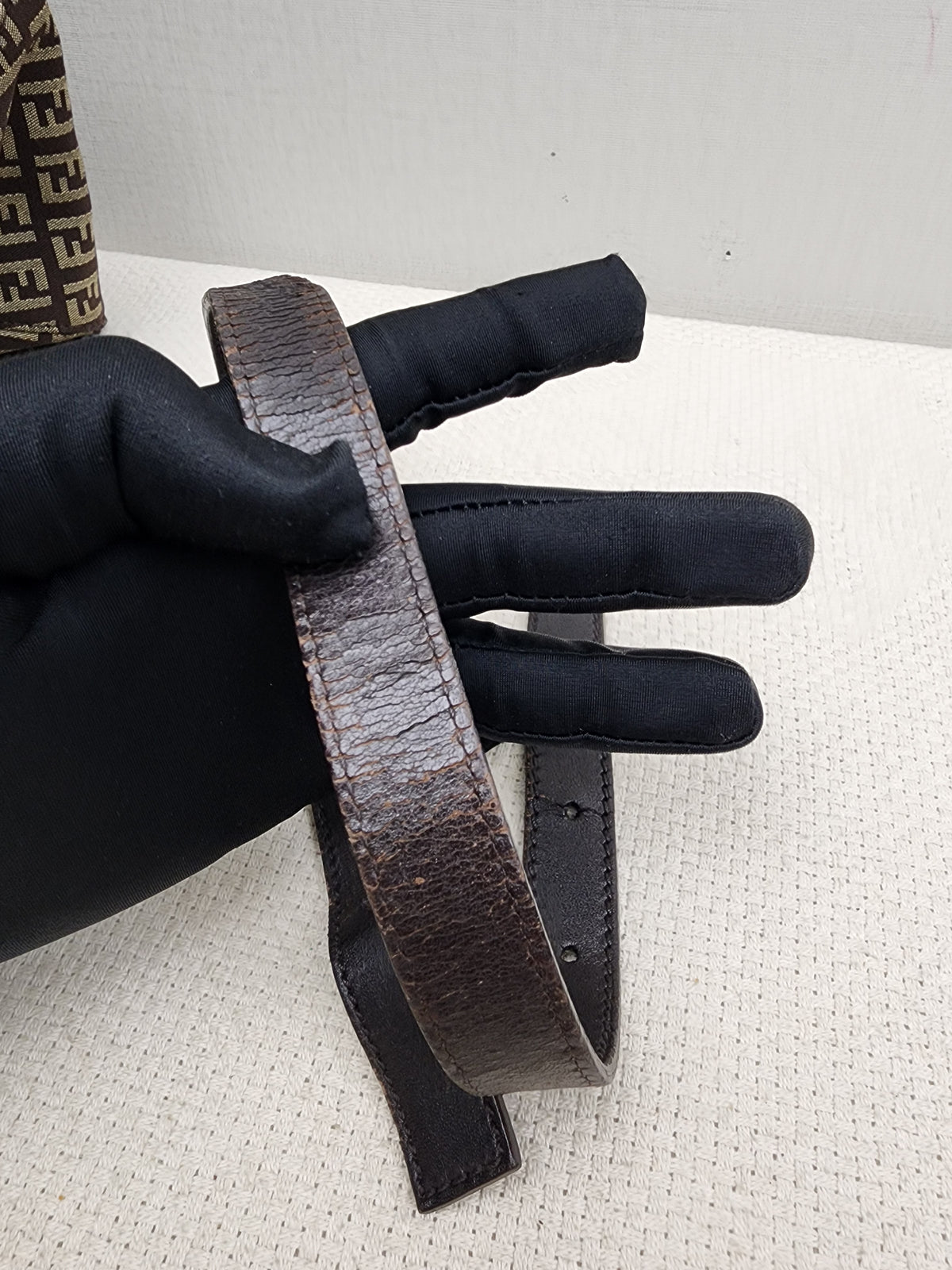 Fendi Brown Zucca Canvas Vintage Mama Baguette