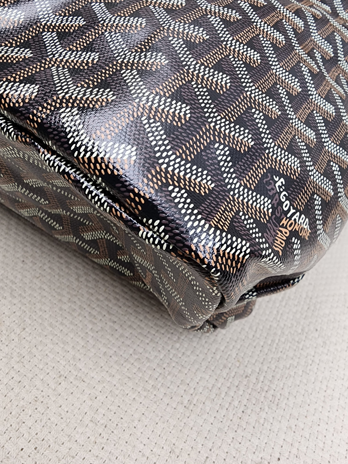 Goyard Black x Tan Boheme Hobo