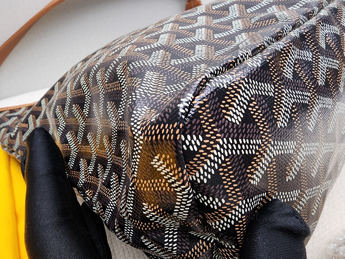 Goyard Black x Tan Boheme Hobo