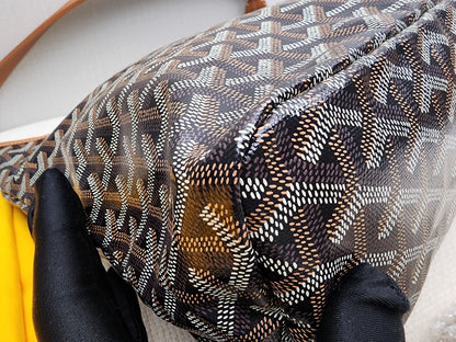 Goyard Black x Tan Boheme Hobo
