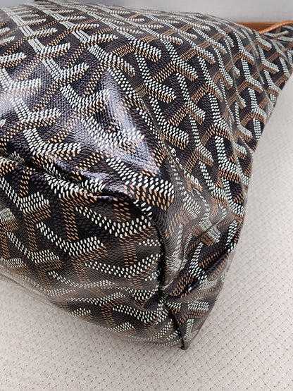Goyard Black x Tan Boheme Hobo