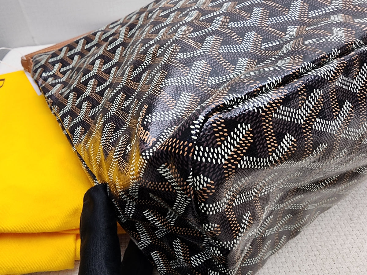 Goyard Black x Tan Boheme Hobo