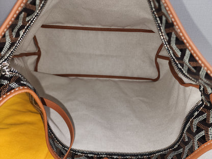 Goyard Black x Tan Boheme Hobo
