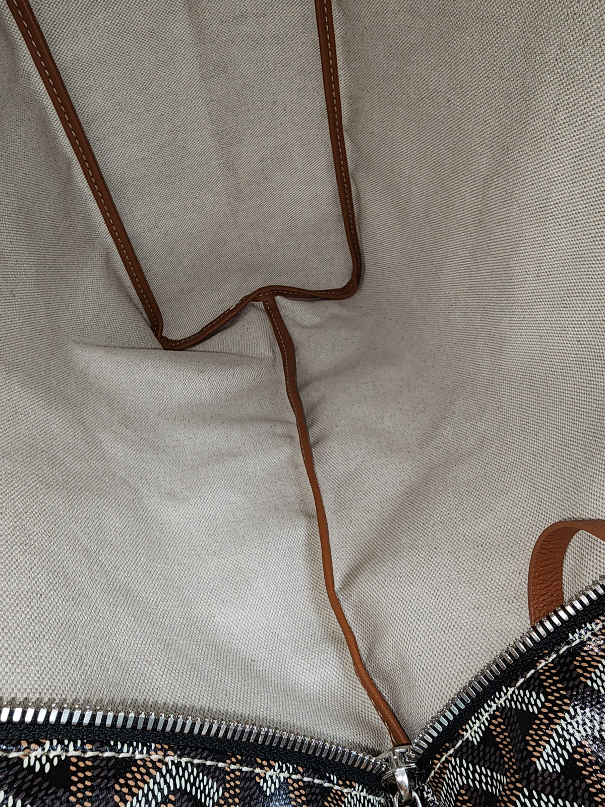 Goyard Black x Tan Boheme Hobo