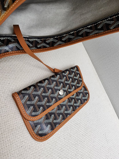 Goyard Black x Tan Boheme Hobo