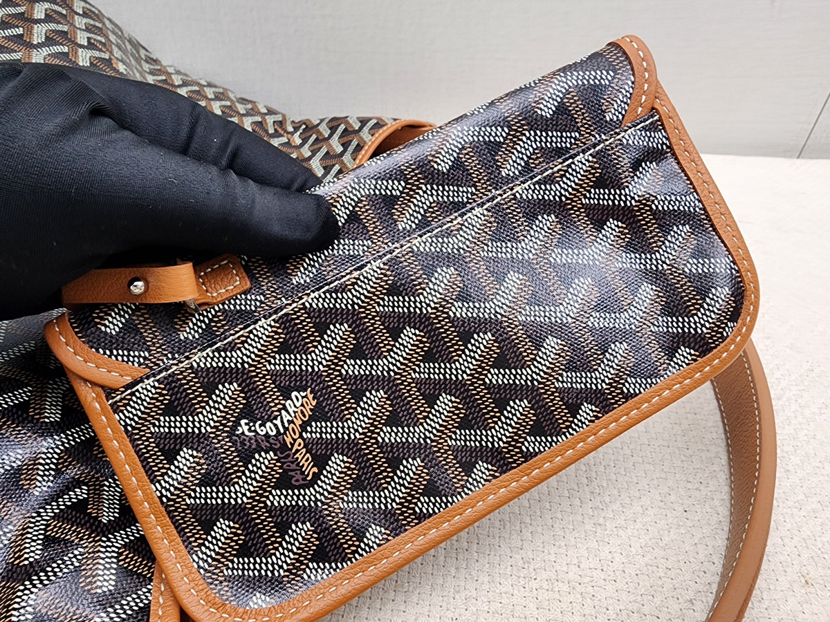 Goyard Black x Tan Boheme Hobo