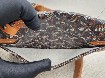 Goyard Black x Tan Boheme Hobo