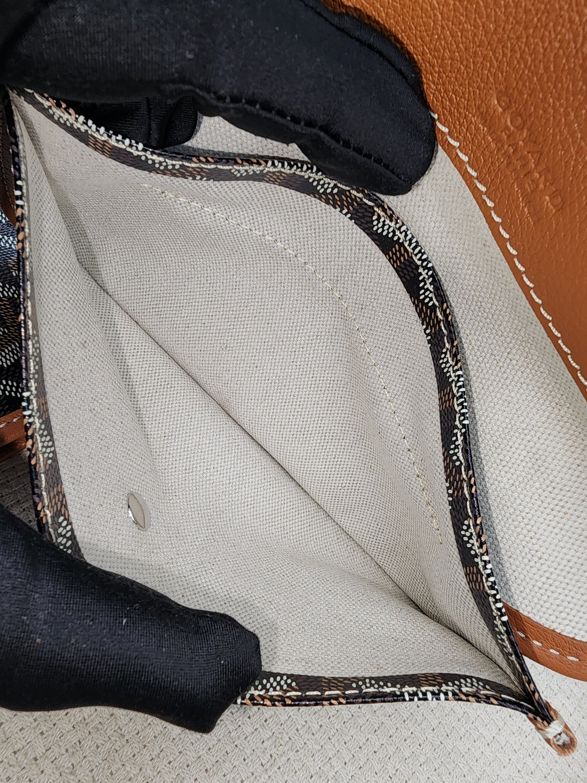 Goyard Black x Tan Boheme Hobo