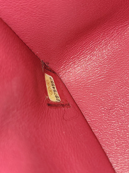 Chanel Pink Lambskin Chevron Classic Mini Rectangular Flap (LGHW)