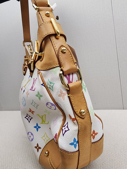 LV White Multicolour Vintage Greta