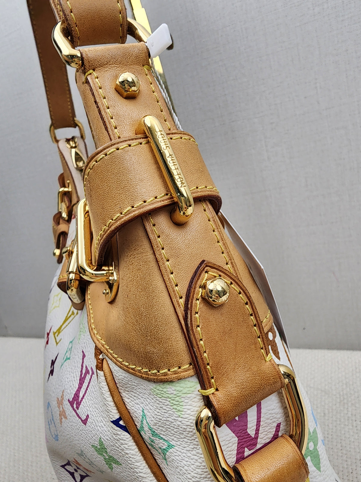LV White Multicolour Vintage Greta