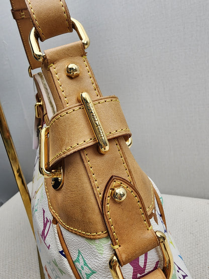 LV White Multicolour Vintage Greta