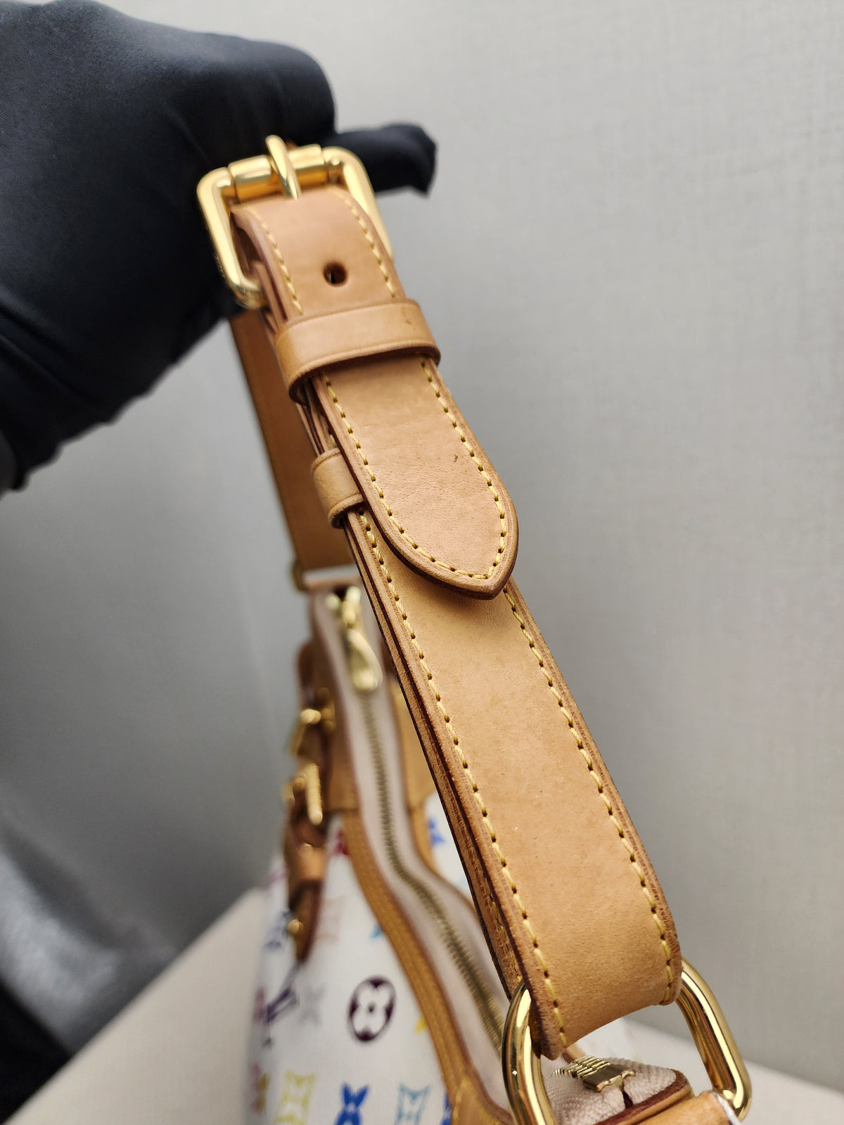 LV White Multicolour Vintage Greta