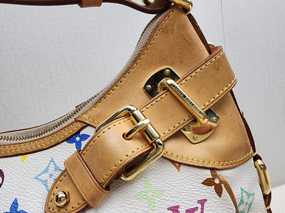 LV White Multicolour Vintage Greta