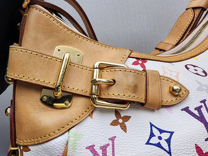 LV White Multicolour Vintage Greta