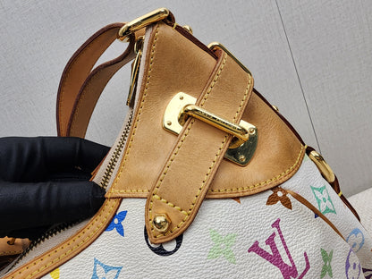 LV White Multicolour Vintage Greta