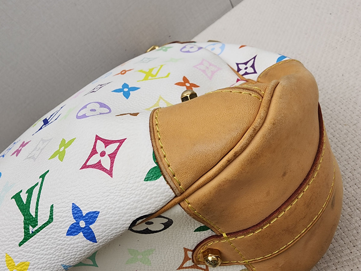 LV White Multicolour Vintage Greta