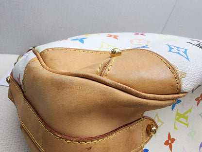 LV White Multicolour Vintage Greta