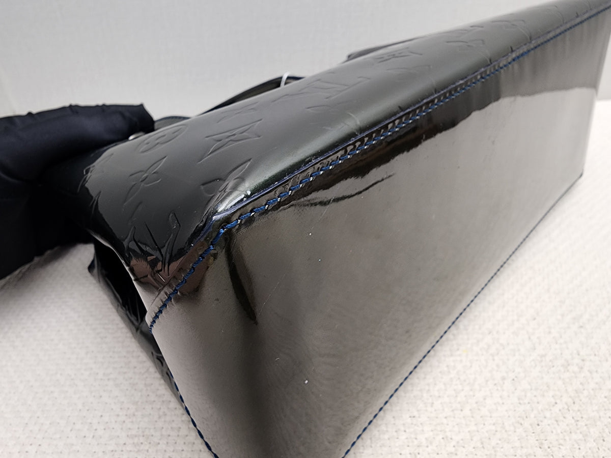 LV Green/Bleu Vernis Wilshire PM