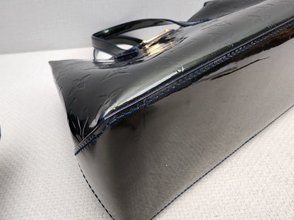 LV Green/Bleu Vernis Wilshire PM