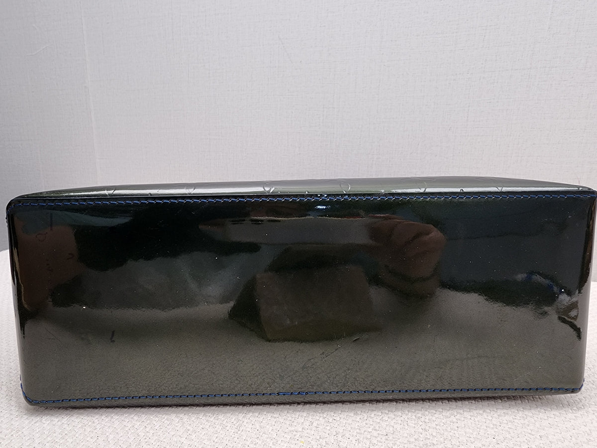 LV Green/Bleu Vernis Wilshire PM