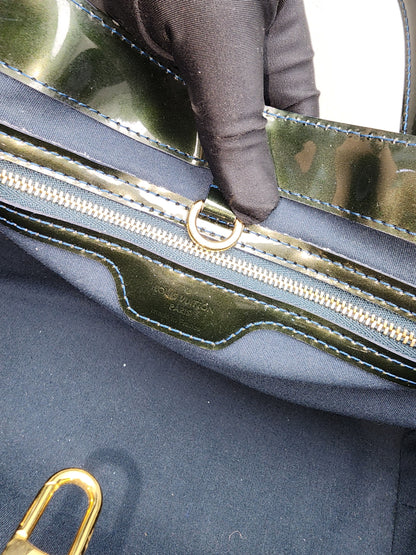 LV Green/Bleu Vernis Wilshire PM