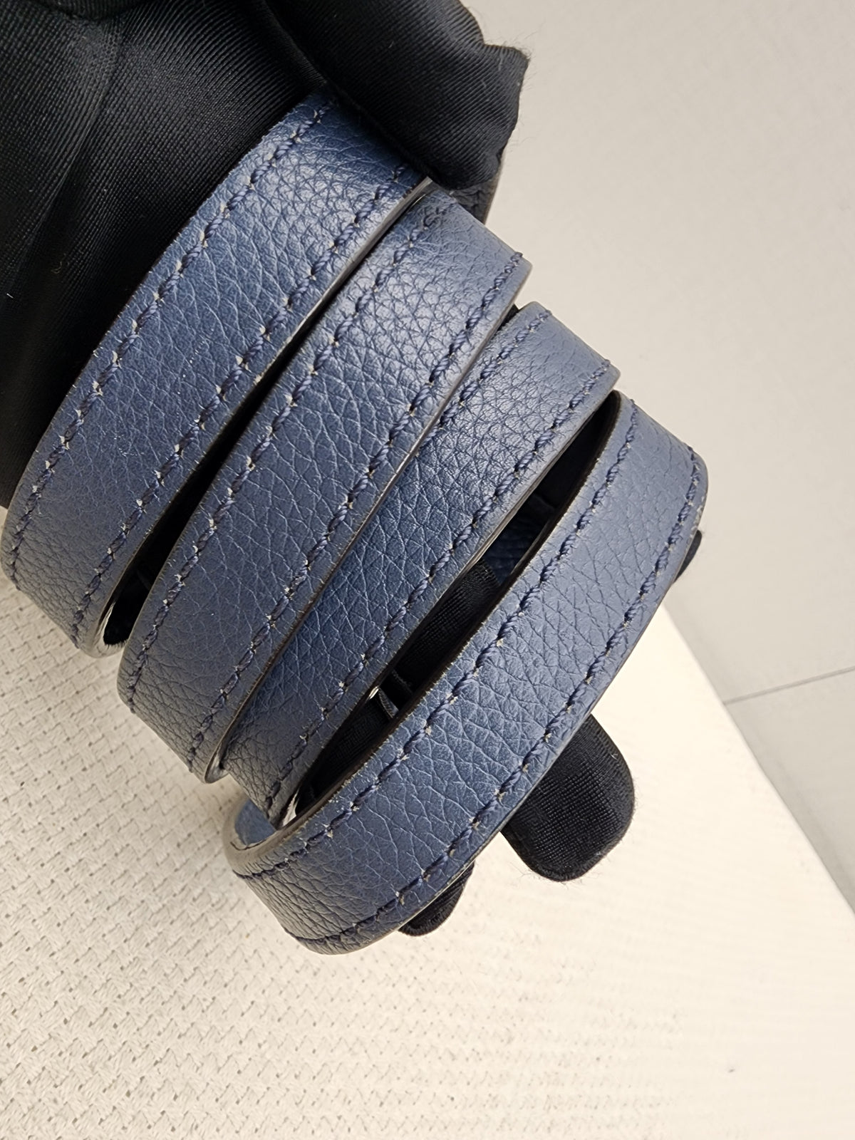 Celine Dark Blue Calfskin Nano Luggage (SHW)