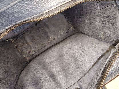 Celine Dark Blue Calfskin Nano Luggage (SHW)