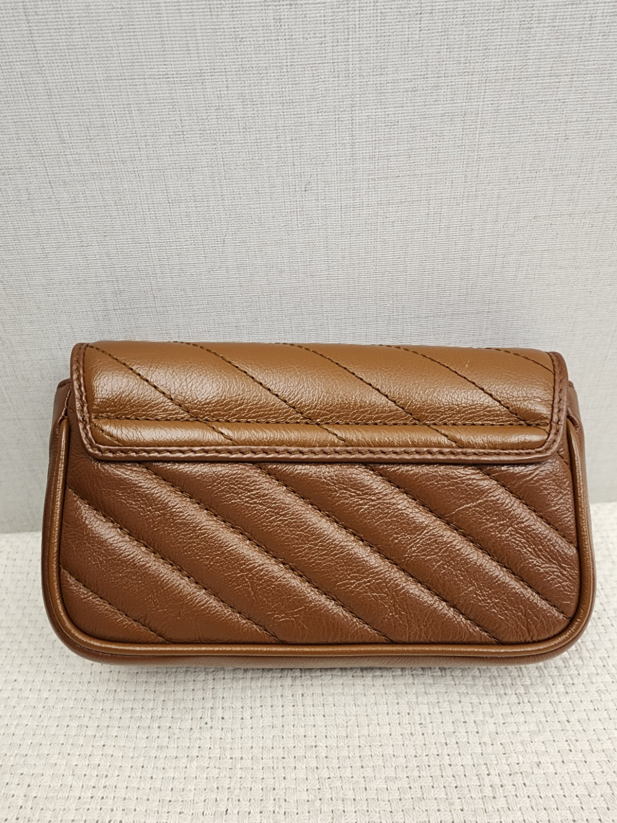 Gucci Brown Supermini Marmont (GHW)
