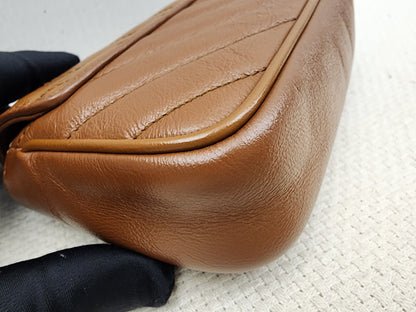 Gucci Brown Supermini Marmont (GHW)