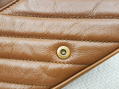 Gucci Brown Supermini Marmont (GHW)