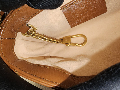 Gucci Brown Supermini Marmont (GHW)